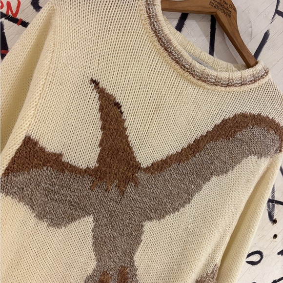 Vintage 80s St Raphael Chunky Knit Bird Sweater - Picture 2 of 5